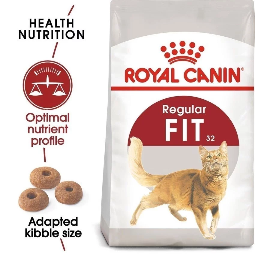 Royal Canin Fit 4kg อาหารเม็ดแมวโต รูปร่างดี อายุ 1 ปีขึ้นไป (Dry Cat Food, โรยัล คานิน)