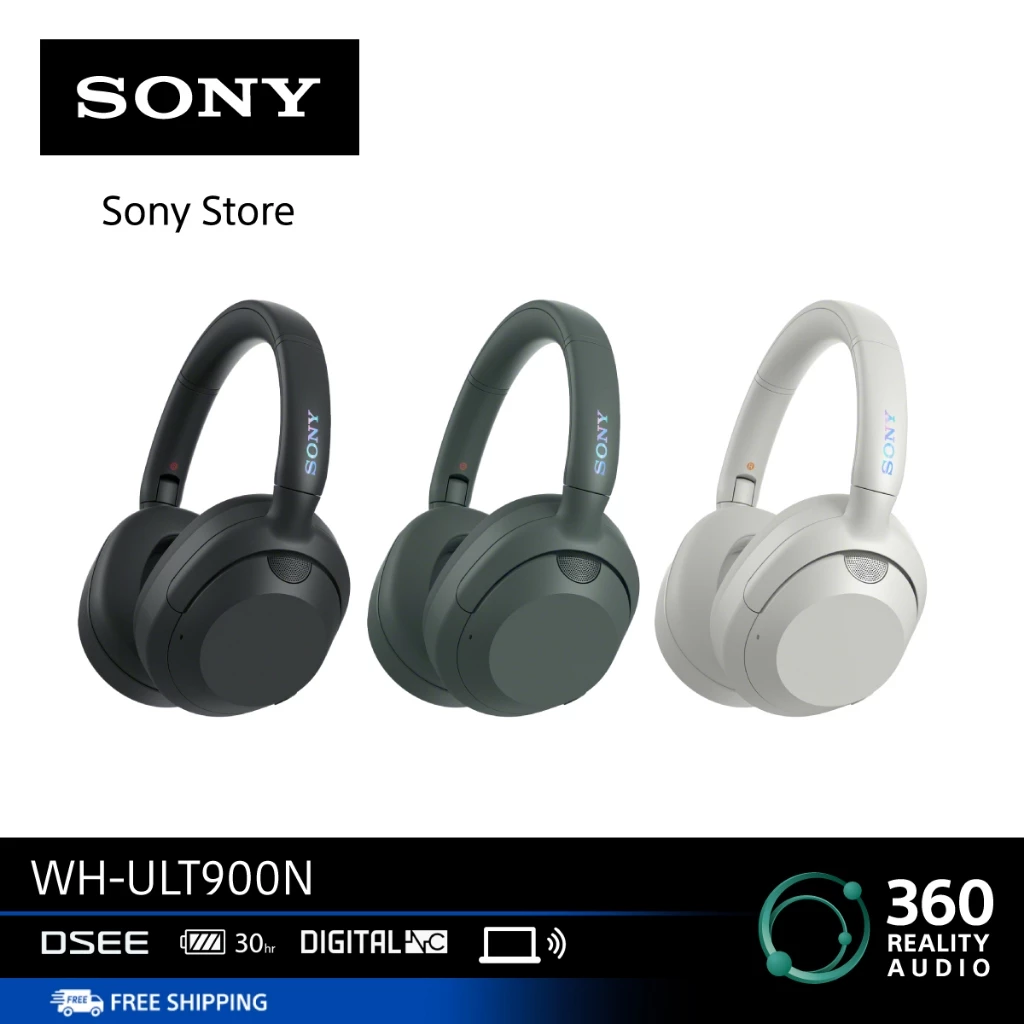 SONY ULT WEAR หูฟังไร้สายโซนี่ Bluetooth® 5.2 รุ่น WHULT900N ดีจริง ตัดเสียงรบกวนดี